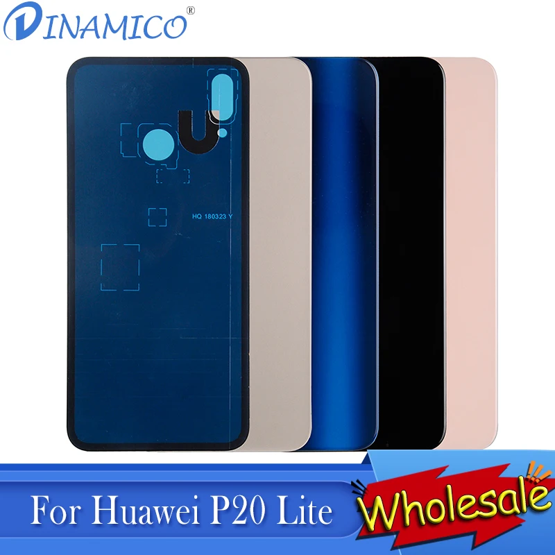 

Dinamico For Huawei P20 Lite Battery Cover Housing P20Lite Battery Cover Nova 3e Back Cover Glass Door Housing Case 10Pcs