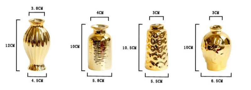 Тисненая Золотая ваза для украшения дома, большие статуи, настольный Европейский свадебный стол, аксессуары для растений, Террариум, керамика