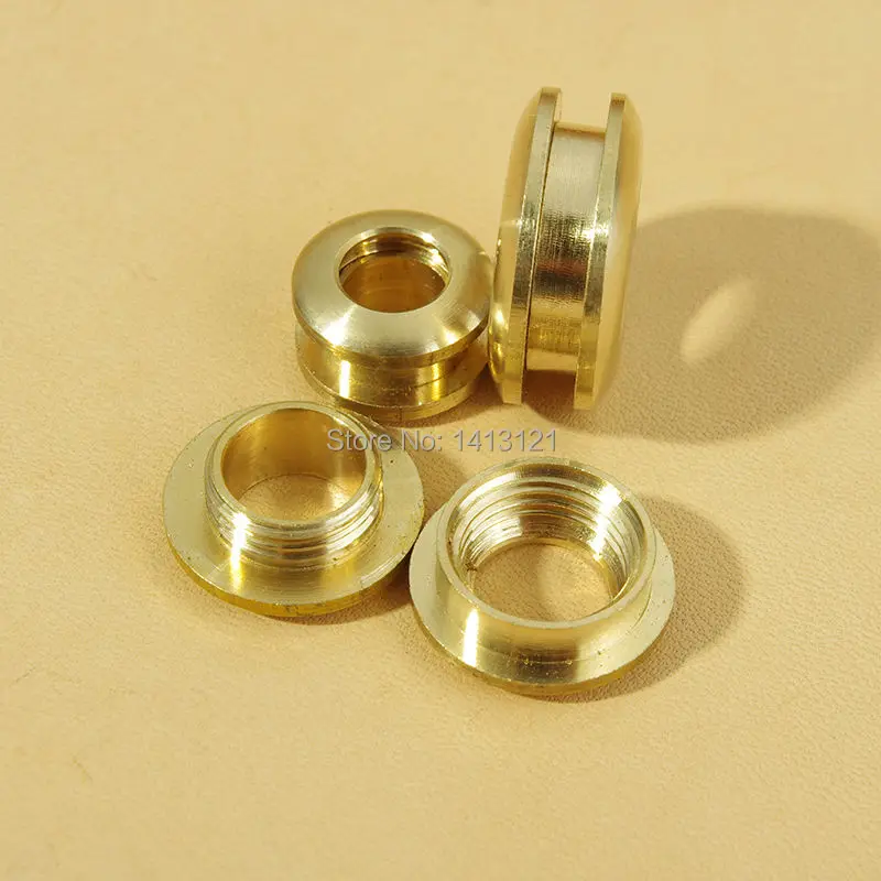 

11*6MM brass gas hole Grommets screw Threaded connection eyelet DIY bag belt leather craft part hardware handmade buckle