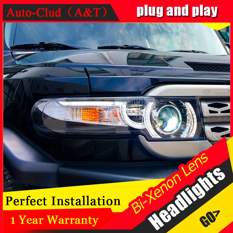 Auto Clud Car Styling for Toyota FJ Cruiser Headlights New FJ150 LED Headlight Cruiser drl Lens