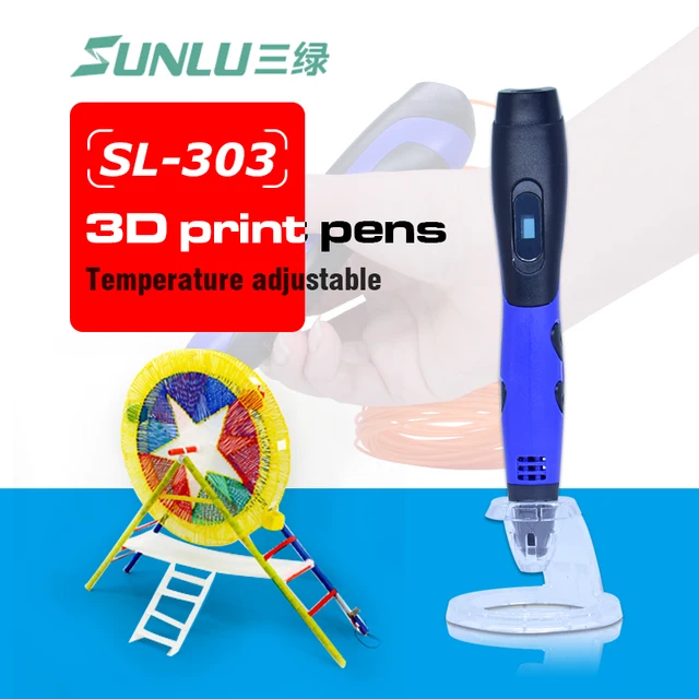 Special Price SUNLU SL-303 3D printing pen 1.75mm PLA/ABS filaments for kids 3D pen Four colors bithday gifts