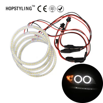 

Super White 4x106mm SMD LED Angel eyes for BMW E46 2D 2Door Coupe/Cabrio LED Angel Eyes Halo Rings Kit led headlight auto