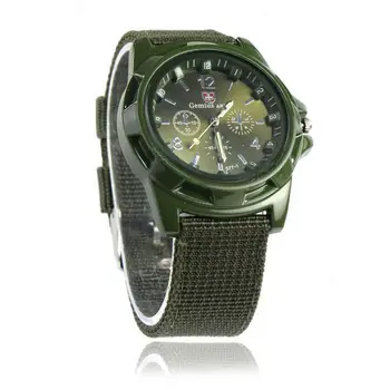 

Fashion Gemius Army Racing Force Military Sport Men Officer Fabric Band Watch