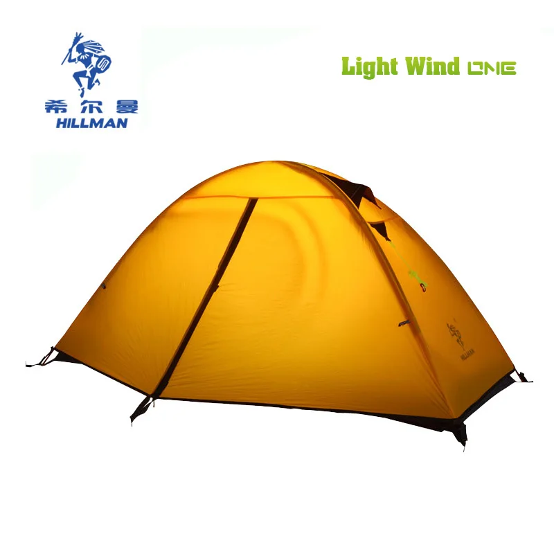 

LightWind1 Ultra light 1.9kg 1 person tents 20D silicone 360T riptop Nylon double layer breathable camping tent hiking equipment