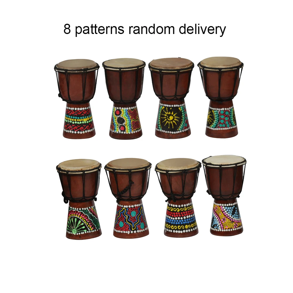 4 дюймовый деревянный Африканский барабан Djembe ручной ударный музыкальный