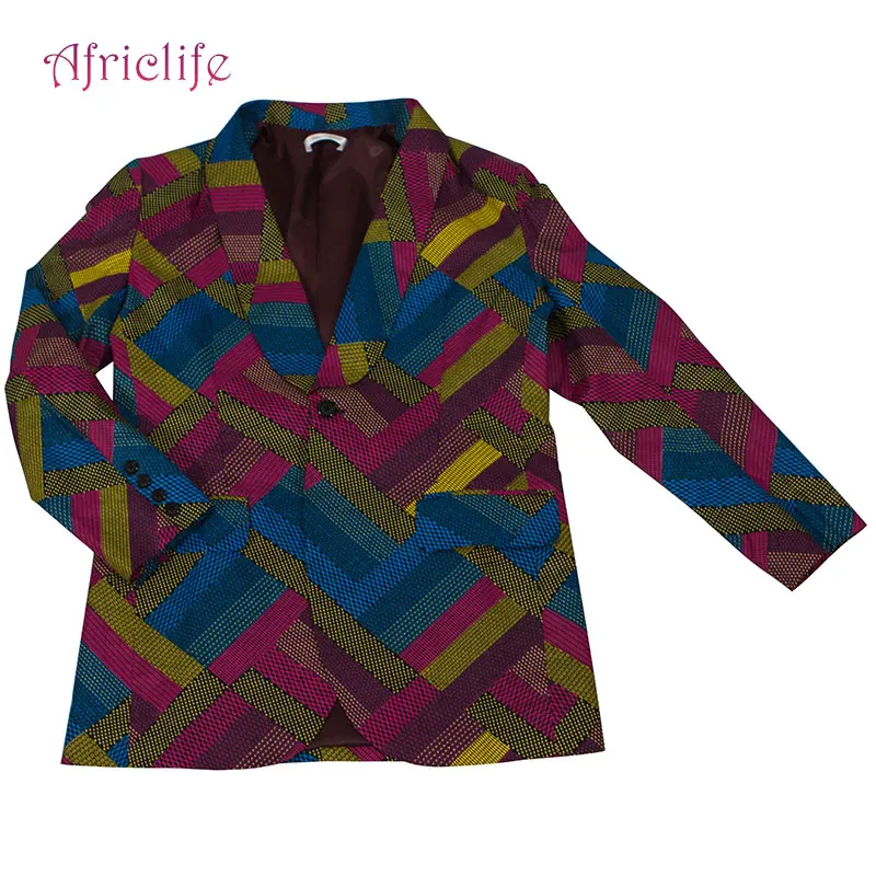 Новая африканская одежда для мужчин модное пальто для отдыха Африканский человек Дашики батик восковой печати Блейзер африканская Анкара мужской s Блейзер WYN488