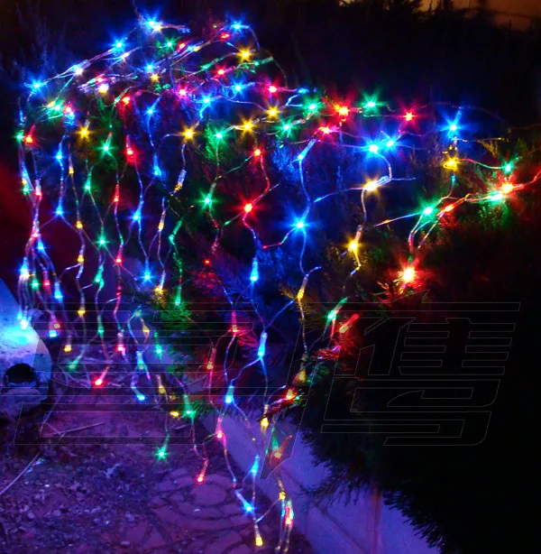 For dec oration outdoor decoration waterproof led in lantern flasher lamp set fishing net Width 1.5 M H 144 lights | Лампы и освещение