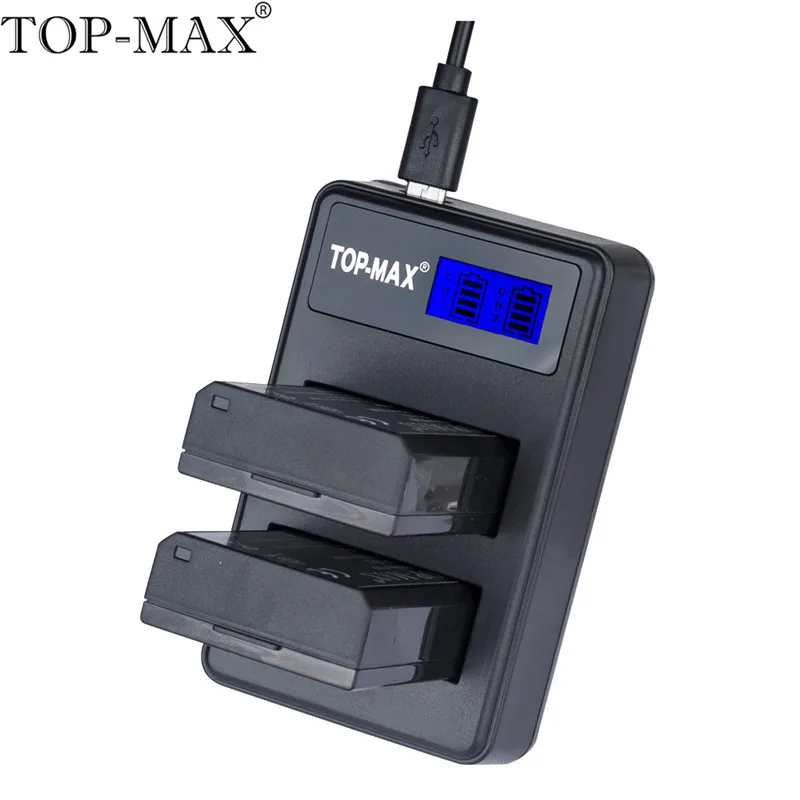 TOP-MAX 2 шт 1080 mAh цифровой Камера Батарея + двойной Зарядное устройство для CANON LP-E10 LPE10 EOS 1100D 1200D поцелуй X50 Rebel T3 Rebel T5