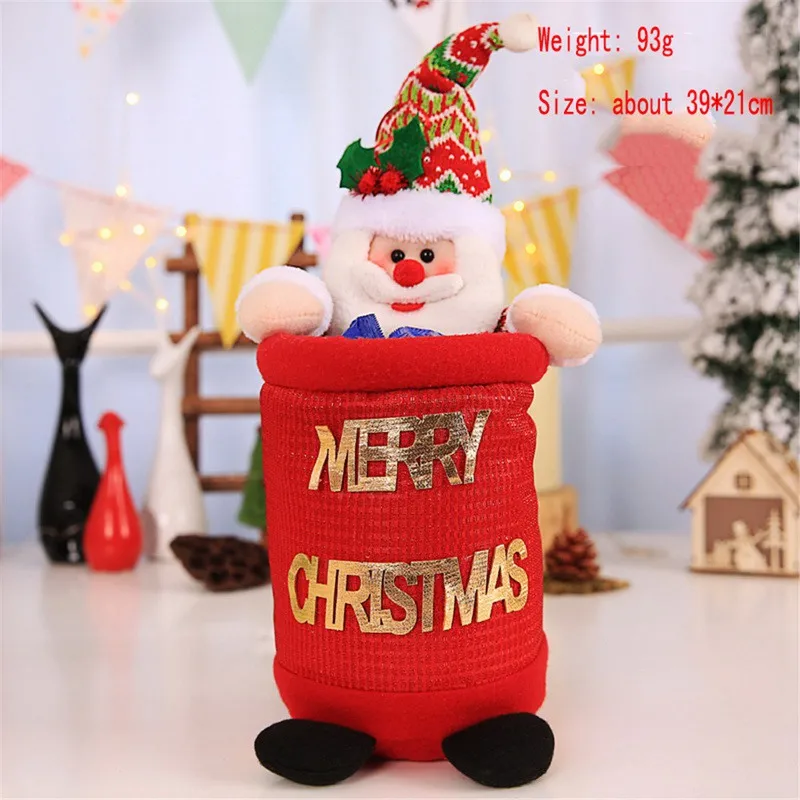 Hoomall 1PC Christmas Decorations Snowman Gifts Home Dinner Party Table Decors Santa Claus Cartoon Xmas Ornaments |