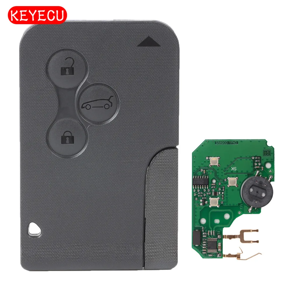 Новый телефон Keyecu с тремя кнопками 433 МГц PCF7947 для Renault Megane Scenic 2003 2004 2005 2006 2007 2008 |