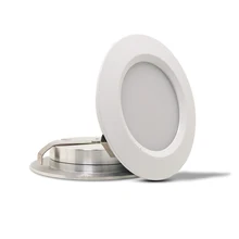 12 шт./лот мини 3 Вт светодиодный точечный потолочный светильник серебристый/белый 12 В постоянного тока для дома ультра-тонкий Встраиваемый светодиодный светильник с отверстием D55mm