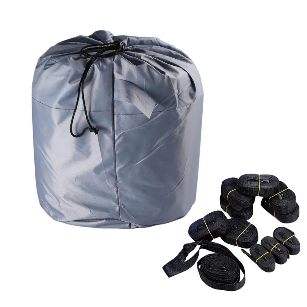 

Durable 600D Oxford Waterproof Heavy Duty 20-22ft Fabric Trailerable Pontoon Boat Cover Storage Tool Accessories