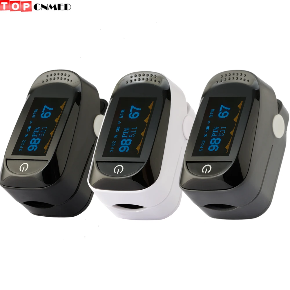 

Finger Pulse Oximeter oxímetro de pulso OLED SPO2 PR PI% 8 Hour Data Recorder Analysis Beep Alarm FDA CE 4 Parameters