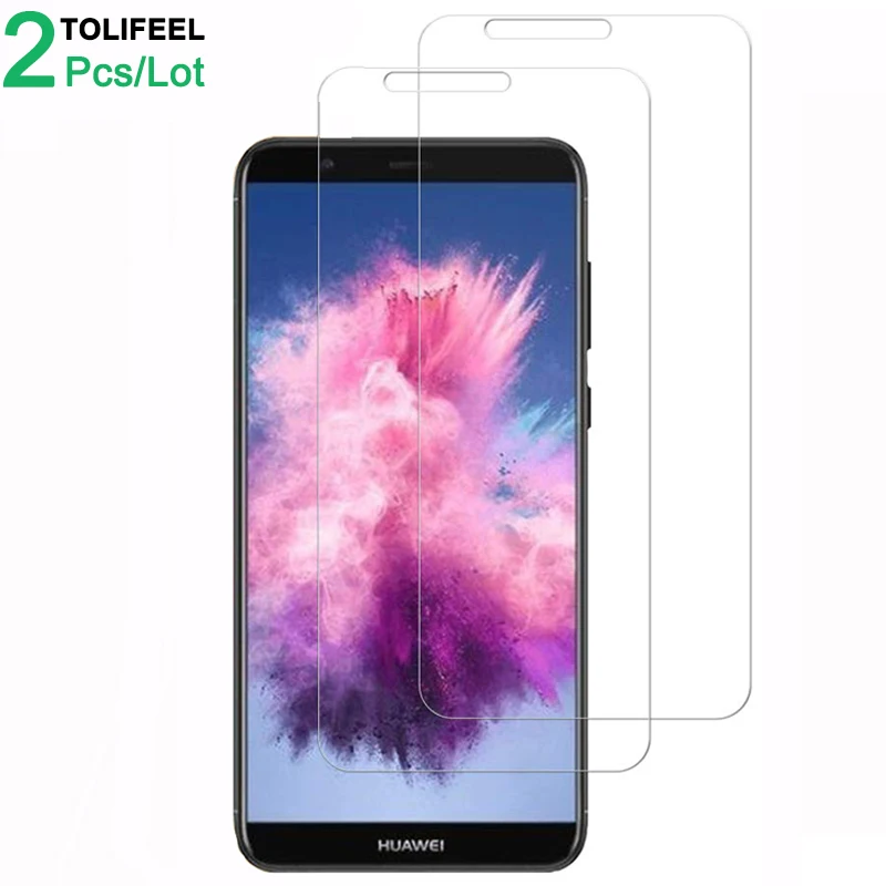 

2Pcs Tempered Glass For Huawei P Smart Screen Protector 9H 2.5D Phone On Protective Glass For Huawei P Smart Glass Enjoy 7S Film