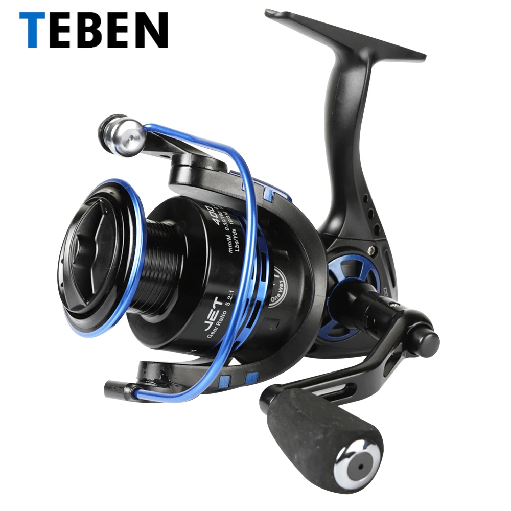 

2018 Teben Max Drag 18kg 8 BB 5.2:1 Carp Fishing FreshWater Spinning Reel 2000-6000 Fold Rubber EVA Handle Reels Fishing