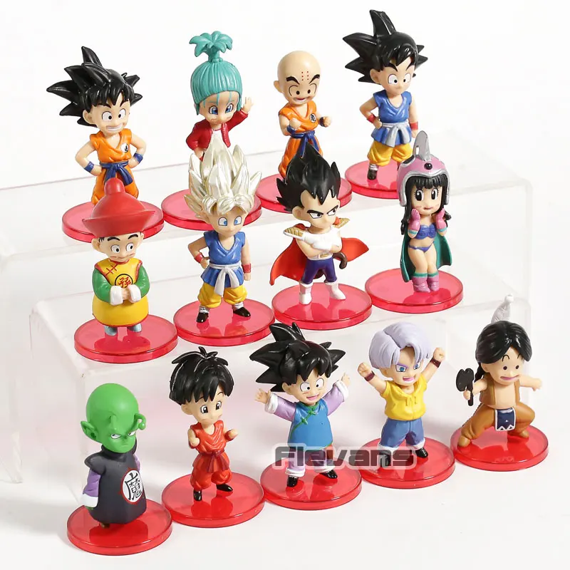 Dragon Ball Z WCF детский сын Гоку Гохан трусы Vegeta Chichi Bulma Krillin Piccolo Upa ПВХ Фигурки игрушки 13 шт./компл