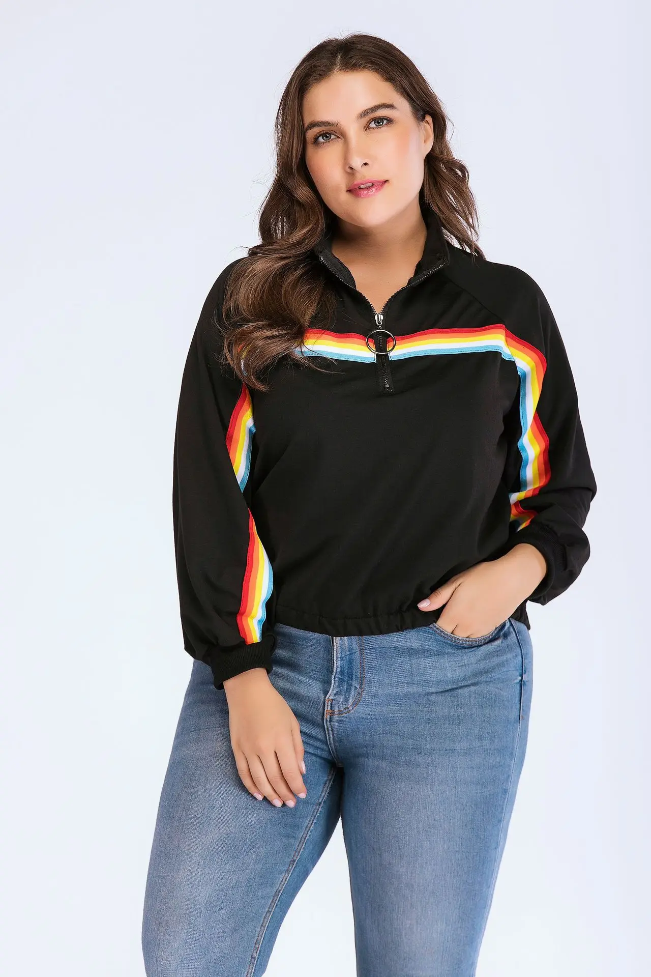 womens plus fashion sweatshirts