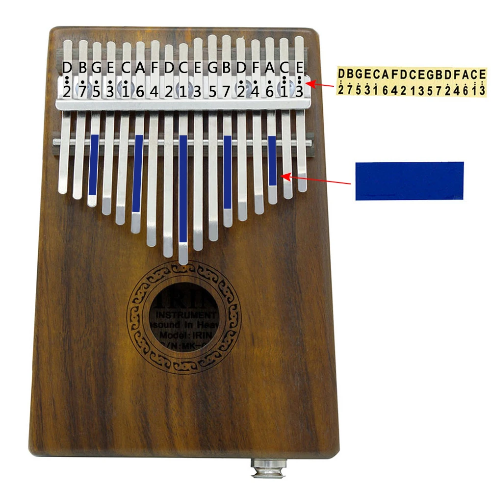 ИРИН 17 ключ EQ одноцветное Акация Mangium Kalimba игрушечное пианино Mbira калимба электрический датчик Африка клавишный инструмент