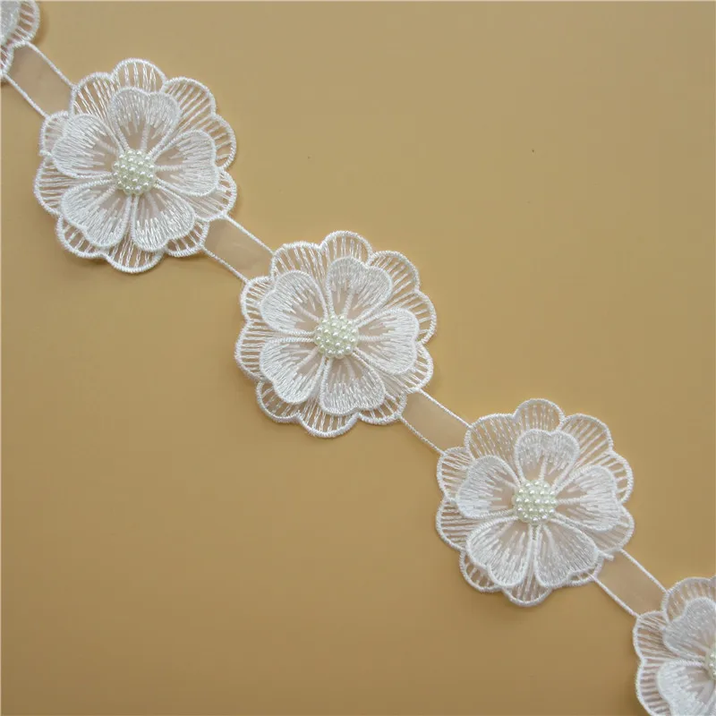 10x-White-Pearl-Flower-Handmade-Beaded-Embroidered-Lace-Edge-Trim-Ribbon-Double-Layered-Applique-Dress-DIY (1)