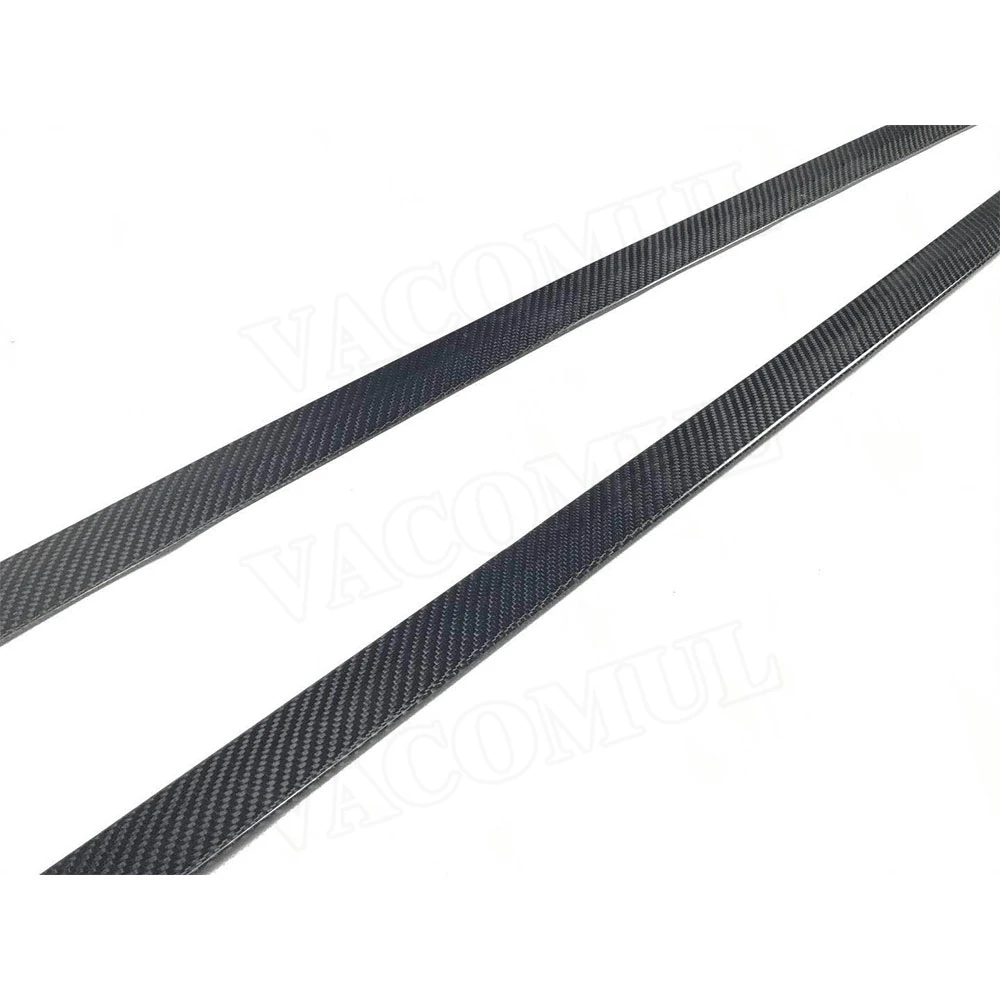 Carbon Fiber Side Skirts Door Flaps blade for Audi A3 Sline S3 RS3 Sedan 4 door fender Aprons Car Styling