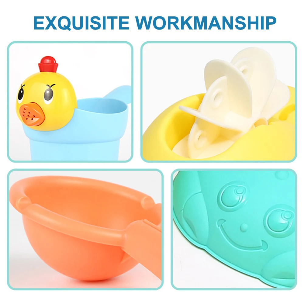 Ideal  Soft Silicone Beach Sand Toys for Children SandBox Set Kit Sea Sand Bucket Rake Hourglass Water Tab