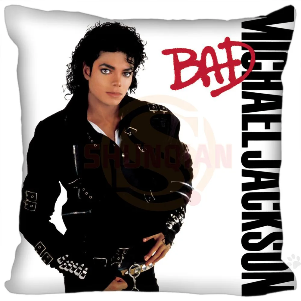 

Hot Custom Michael Jackson Square Pillowcase Custom Zippered Bedroom Home Pillow Cover Case DIY gift for you
