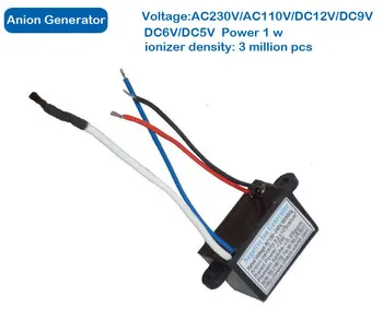 

5pcs/lotUSB negative generator DC5V Output -4.0kv ionizer densisty 3,000,000pcs h*m ozone 0.02ppm