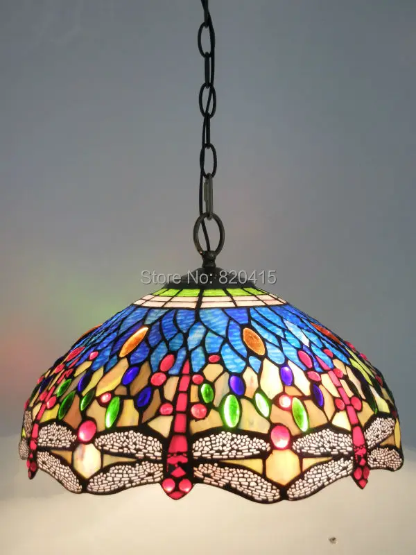 Best 16 Tiffany Style Stained Gl Gem Lamps Pendant Lights Name The Tiffany Blue Dragonflies Use A Lot Of Watermark Gl Chandelier Lamp Light Transmission Is Very Good Great Lighting Effects