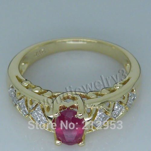 Oval 5x7mm Vintage Ruby Diamond Ring Solid 14kt Yellow Gold Wedding Oval 5x7mm Vintage Ruby Diamond Ring Solid 14kt Yellow Gold Wedding Jewelry For Women In Rings From Accessories On Aliexpress Alibaba Group