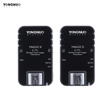 

YONGNUO YN622C II 2.4G Wireless E-TTL Flash Trigger Receiver Transmitter Transceiver for Canon EOS 5D Mark II 7D 70D 60D 50D 40D