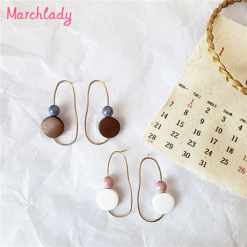 

Brand New Stud Earrings Zinc Alloy Resin Abstract Pattern Big Earring For Women Korean Personality Stylish Accessories