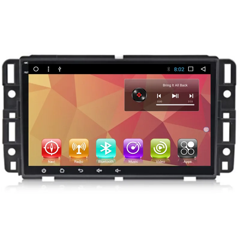 8 &quotAndroid автомобильное радио аудио Sat Nav Головное устройство для Chevrolet Tahoe Yukon GMC Acadia