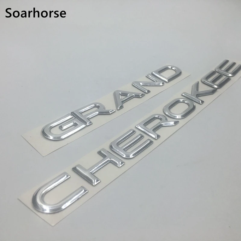 Soarhorse 1 комплект серебро для Jeep Grand Cherokee 4x4 V8 Limited Алфавит эмблема логотип значок