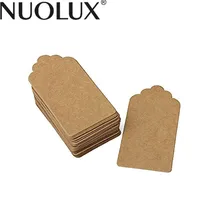 Lot de 24 cartes rustiques en papier Kraft festonné 40x70mm, étiquette cadeau de mariage, étiquette de prix, cadeau de fête