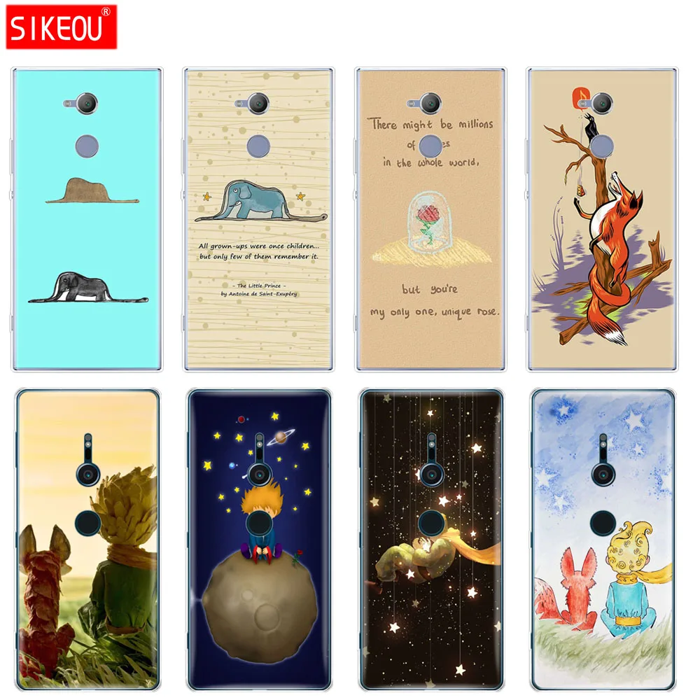

silicone Cover phone Case for sony xperia XA1 XA2 ULTRA PLUS L1 L2 XZ1 XZ2 compact XZ PREMIUM little prince fox quotes