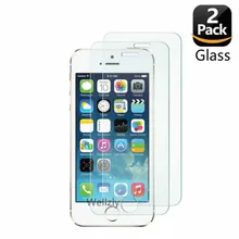 2 шт. в упаковке, Защита экрана для iPhone 5, 5S, закаленное стекло для iPhone 5, 6, 7, 8X10, 2.5D, 0,26 мм, Защитное стекло для iPhone 5se 4