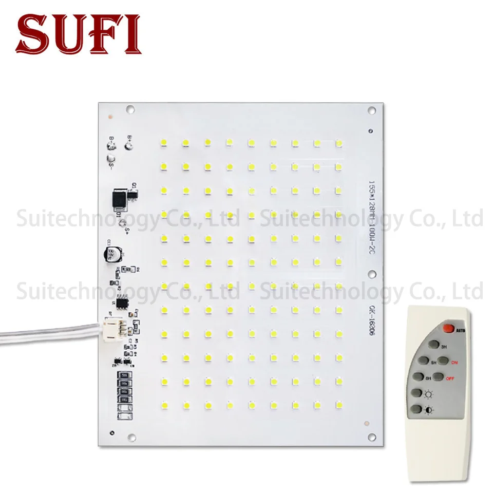 

Outdoor Solar Powered Flood Light Light Source Board 100W LED Spotlight Lamp Motion Sensor For Garden Landscape Floodlight