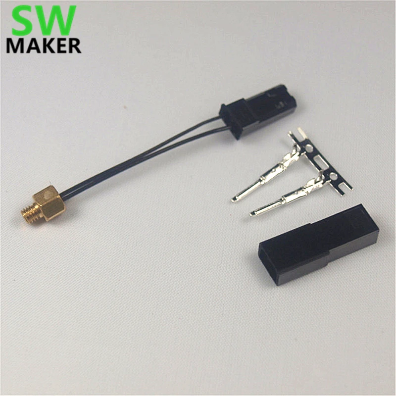 Reprap 3D-printer parts Modular Screw-on M3 Stud Thermistor SEMITEC 104GT-2 Reprap Prusa 3D-Printer Hot End