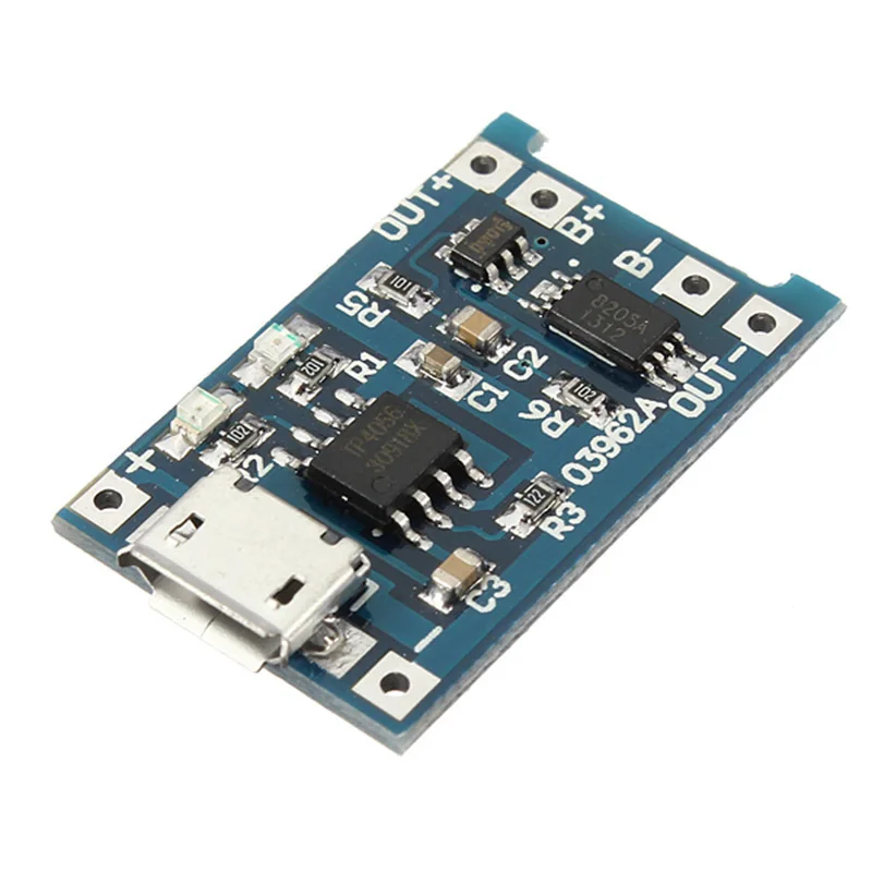 Мини-usb 5V 1A модуль зарядки литиевой батареи Lipo плата зарядки+ защита