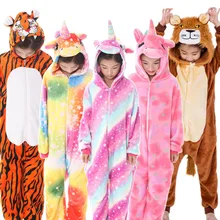 Kids Pajamas For Boys Girls Animal Tiger Pegasus Unicorn Cosplay Children Hooded Flannel Sleepwear Cartoon Pyjamas Onesie Winter Kids Pajamas For Boys Girls Animal Tiger Pegasus Unicorn Cosplay Children Hooded Flannel Sleepwear Cartoon Pyjamas Onesie Winter