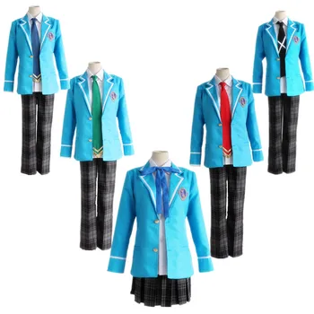 

Game Ensemble Stars Cosplay Trickstar Hokuto Hidaka Narukami Arashi Aoi Yuta Akehoshi Subaru Anime Costume Blue School Uniform