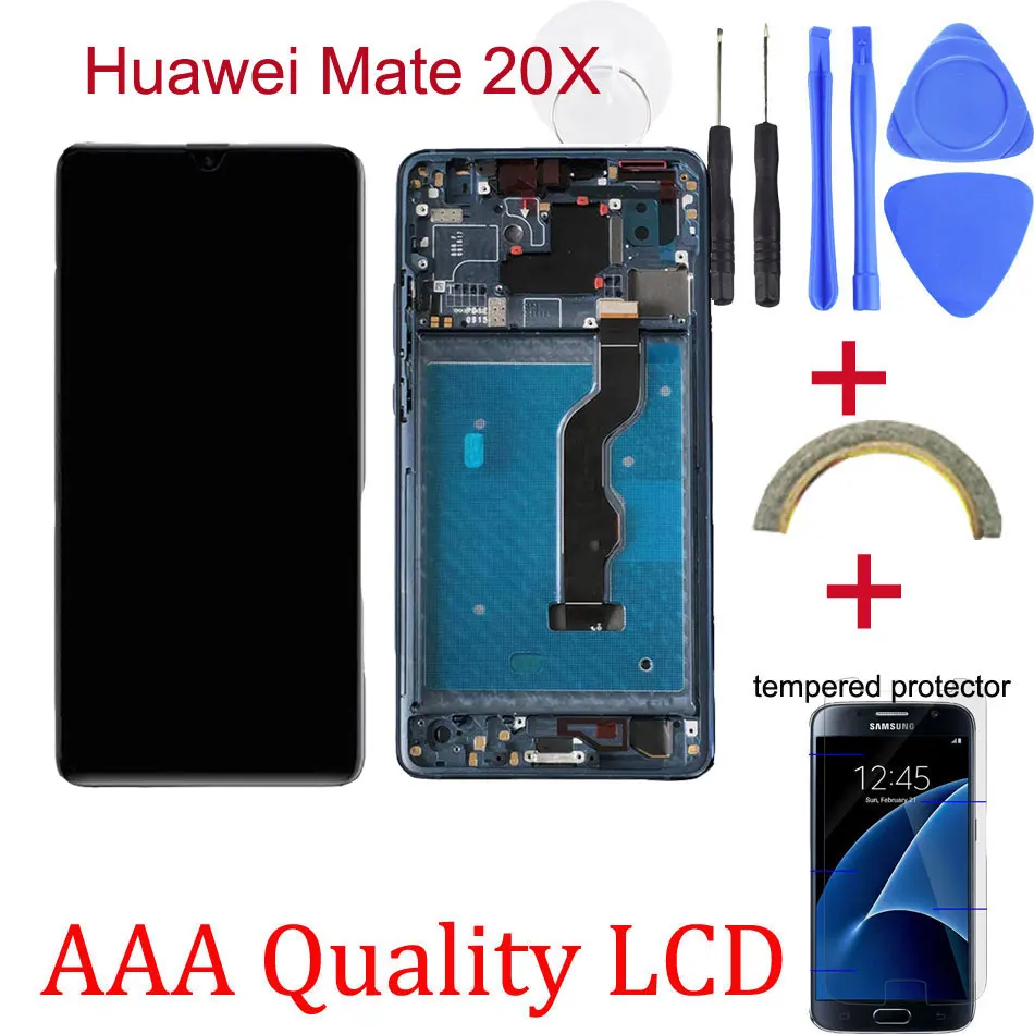 Для huawei mate 20X ЖК-дисплей сенсорный экран дигитайзер сборка для huawei mate 20X lcd mate 20 X ЖК-экран Запасные части