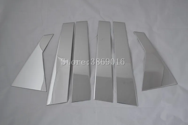 High Quality Stainless Steel Window Trim Cover For Hyundai Santa Fe ix45 2013 6pcs/set