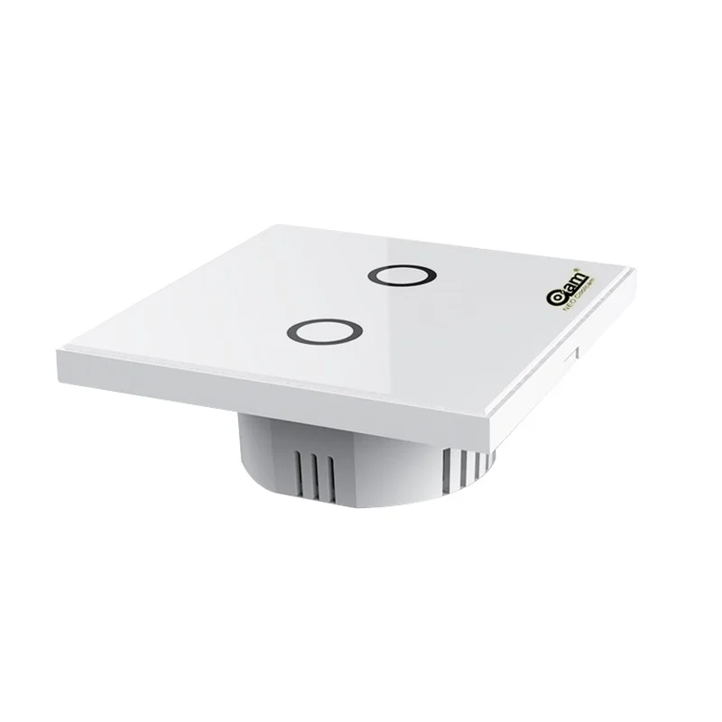 

EU Version Z-wave Plus Wall Light Switch 2CH 2 Gang Home Automation ZWave Wireless Smart Remote Control Light Switch