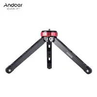 Andoer MT-01 Portable Aluminum Tabletop Tripod Mini Mobile/Camera Photography Bracket with 1/4" Screw Mount Max Load 80kg