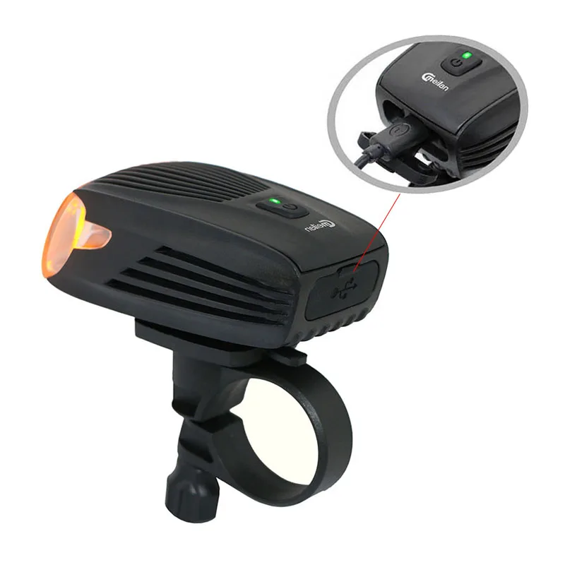 Светодиодный фонарь для велосипеда USB перезаряжаемая передняя фара велосипеда автоматическая система освещения Желтый дневной свет легко установить