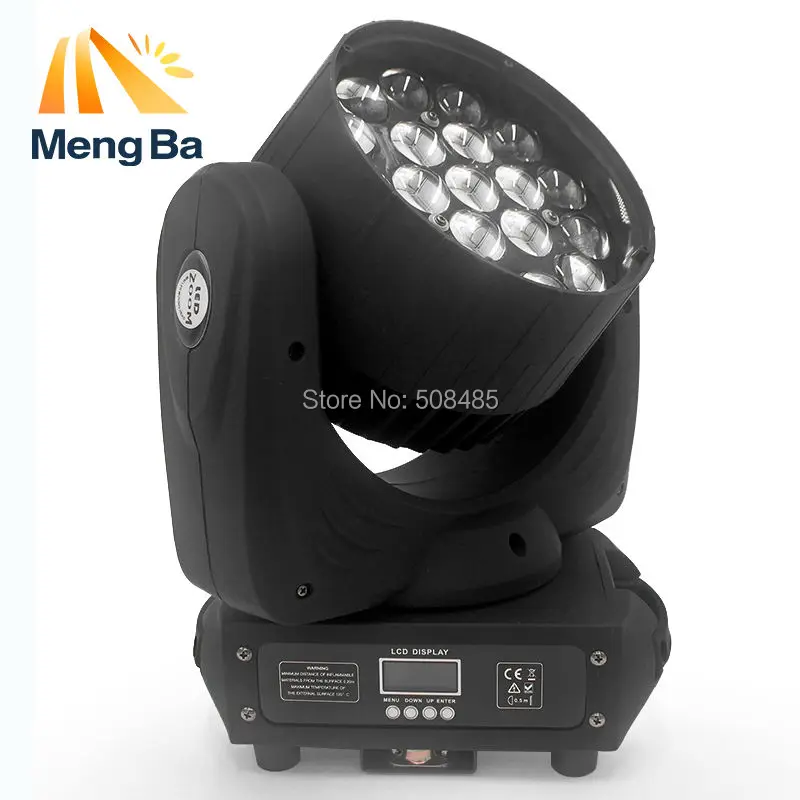 

2pcs/lot 19x12w Led RGBW Wash/Zoom Light DMX512 Moving Head Light Professional Stage Light & DJ/Party/Stage Lighting Effect