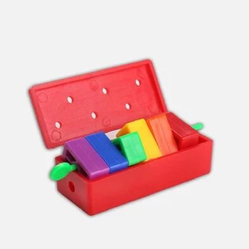 

Free shipping 2sets amazing brick rainbow brick magic props magic tricks