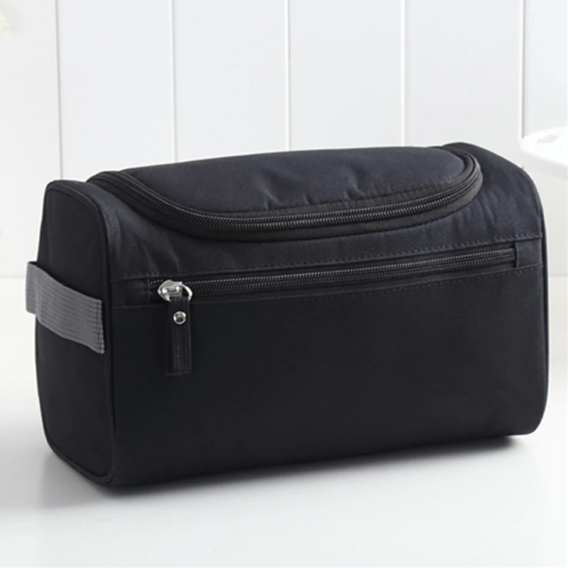 Waterproof large capacity Men shaving wash cosmetic bag hook bath
