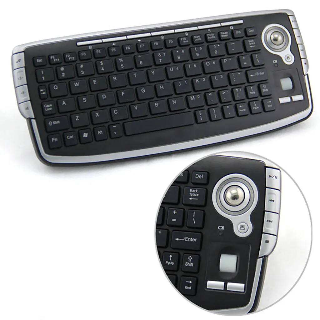 2 4G Беспроводная клавиатура для трекбола с Fly Air Mouse Клавиатура портативная
